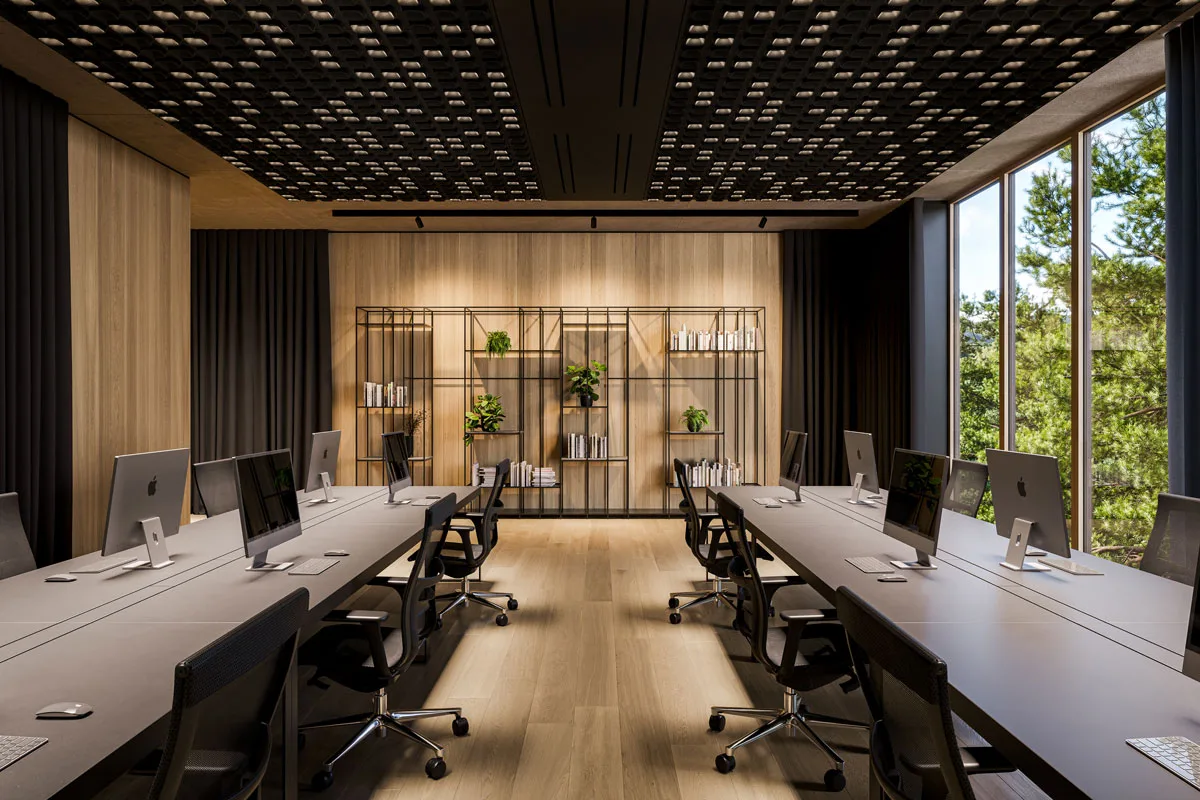 Intra lighting osvetljenje u modernoj open space kancelariji