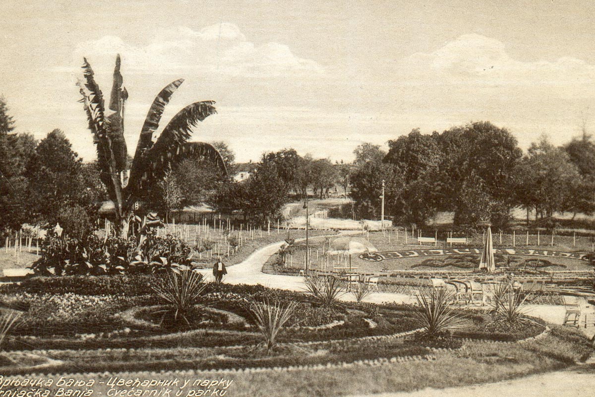 Glavni banjski park sa prvom rundelom 