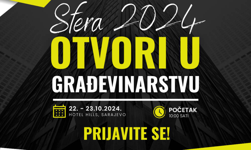 Konferencija i sajam Sfera 2024: Otvori u građevinarstvu