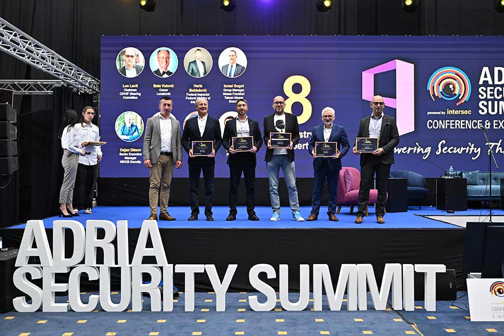 Međunarodni sajam sigurnosne industrije Adria Security Summit 2024, dodela nagrada / foto: Adria Security Summit